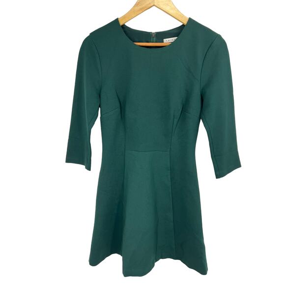 TRINA TURK Green 3/4 Sleeve Dress SZ 4 - Picture 1 of 8